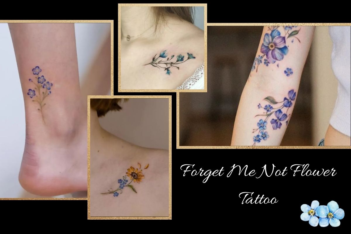 Designs Of Forget Me Not Flower Tattoo